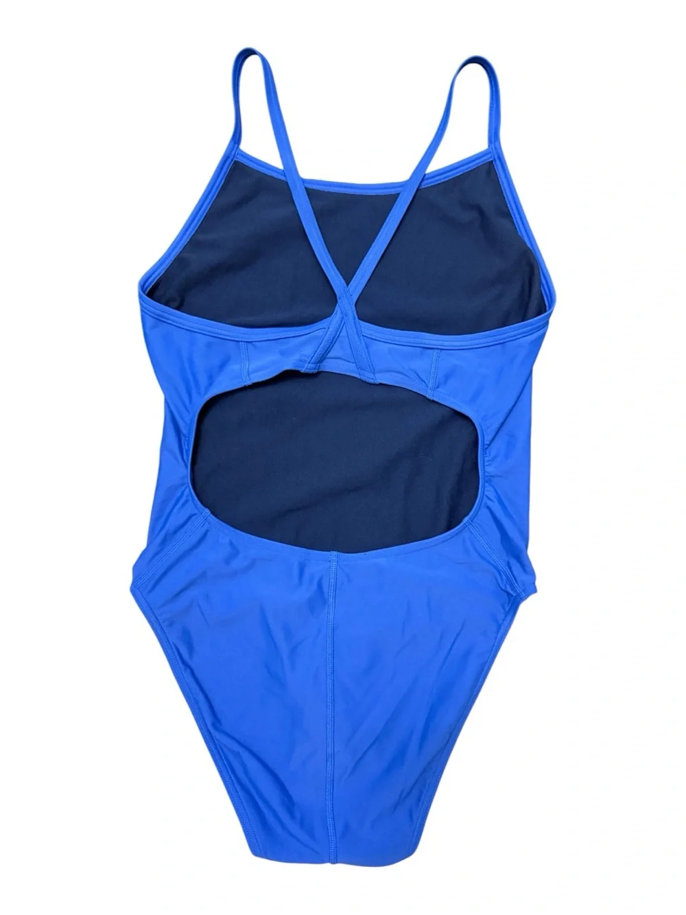Classic Scoop-Neck One-Piece Swimsuit - Blue